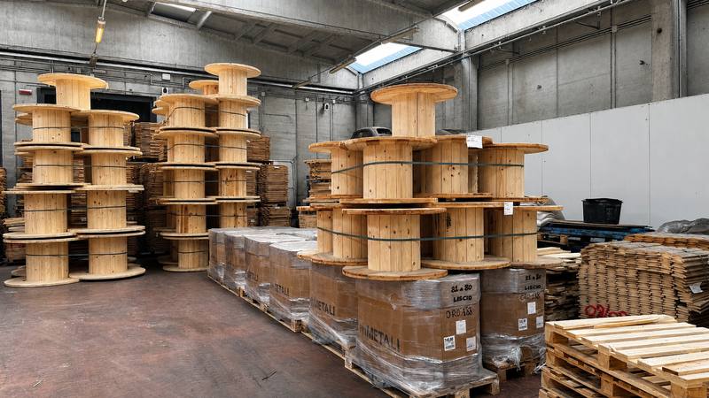 Bobine finite in magazzino